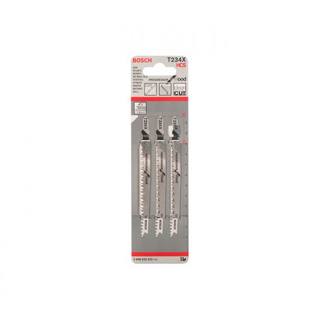Пильное полотно по дереву Bosch T 234 X (3 шт.) (2608633523)