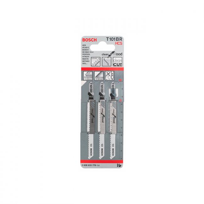 Пильное полотно по дереву Bosch T 101 BR (3 шт.) (2608633779)