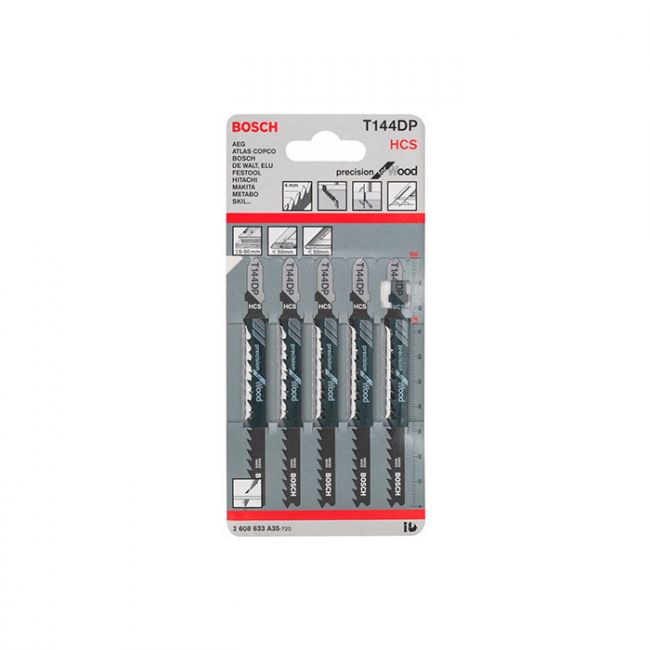 Пильное полотно по дереву Bosch T 144 DP (5 шт.) (2608633A35)