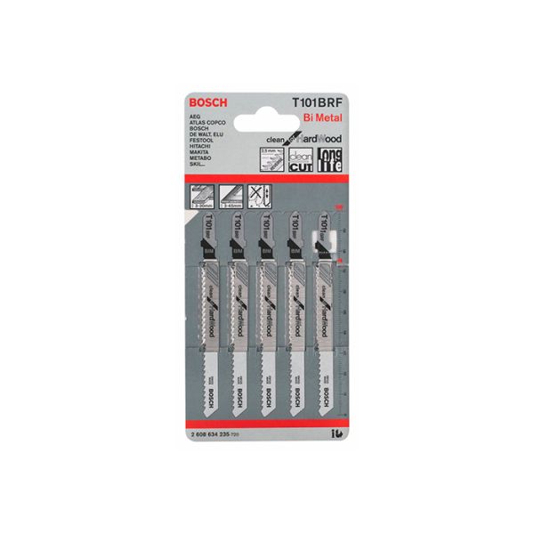 Пильное полотно по твердому дереву Bosch T 101 BRF (5 шт.) (2608634235)