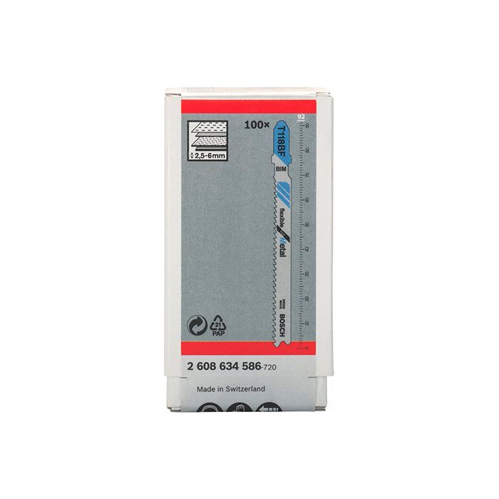 Пильное полотно по металлу Bosch T 118 BF (100 шт.) (2608634586)