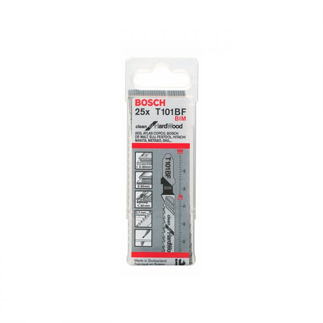 Пильное полотно по твердому дереву Bosch T 101 BF (25 шт.) (2608634988)