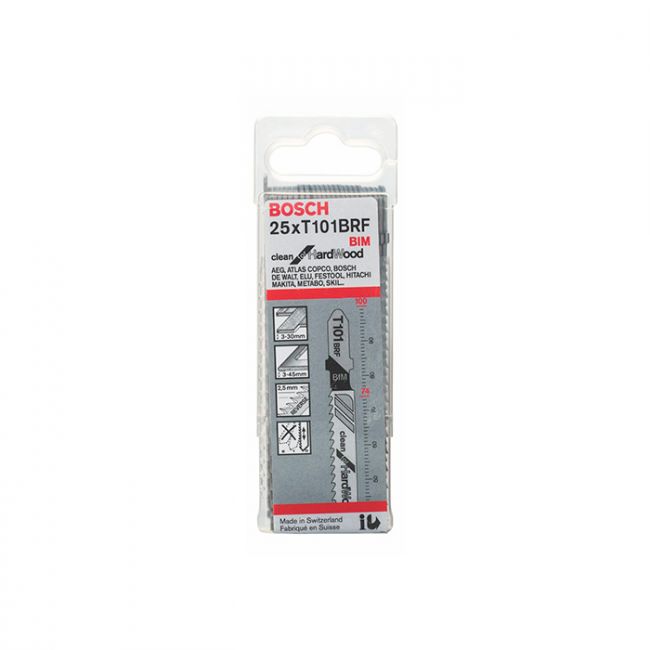 Пильное полотно по твердому дереву Bosch T 101 BRF (25 шт.) (2608634989)