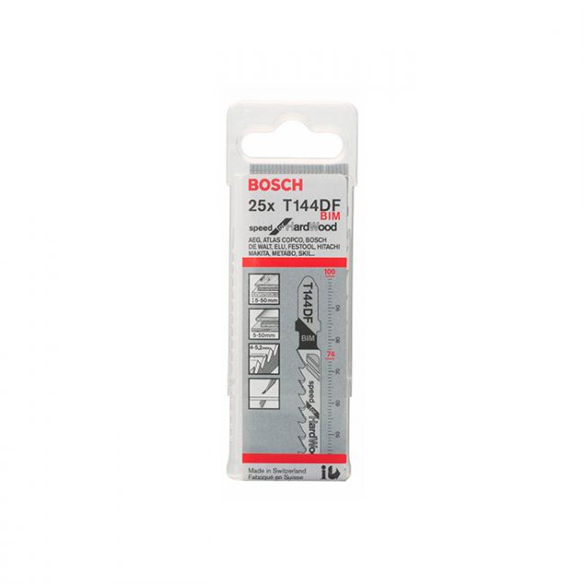 Пильное полотно по твердому дереву Bosch T 144 DF (25 шт.) (2608634990)