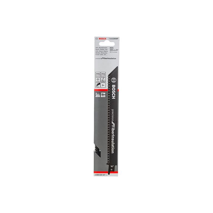 Пильное полотно Bosch S 1113 AWP Precision for Fiber Insulation (2 шт.) (2608635527)