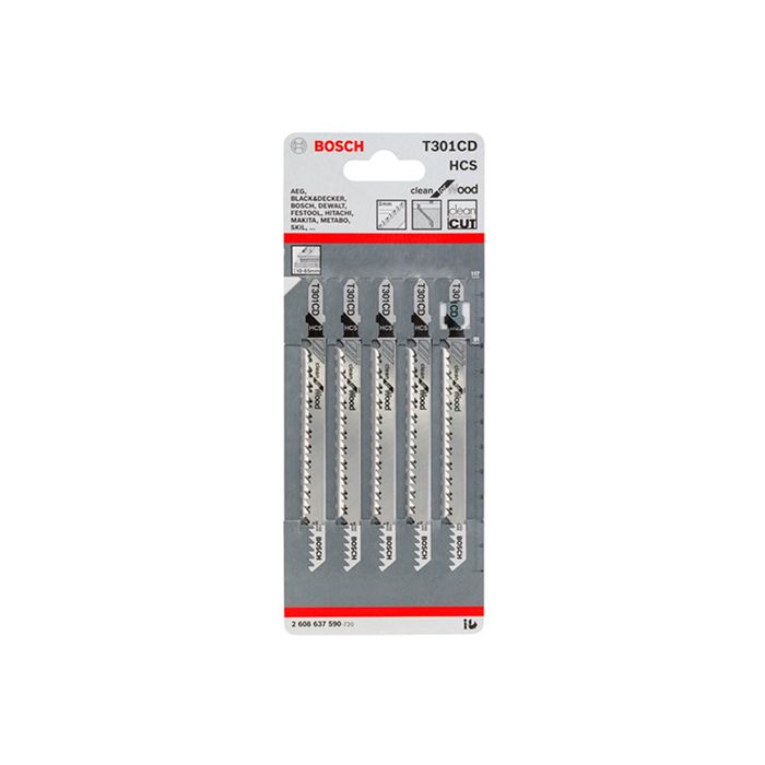 Пильное полотно по дереву Bosch T 301 CD (5 шт.) (2608637590)