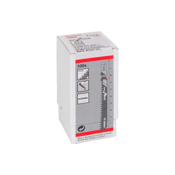 Пильное полотно по дереву Bosch Basic for Wood T 111 C (100 шт.) (2608637878)