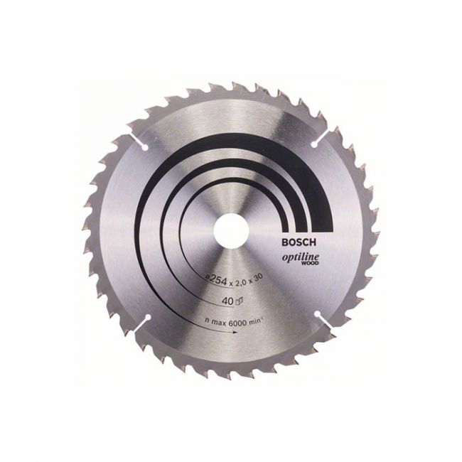 Диск пильный по дереву Bosch 254x30x40T Optiline Wood (2608640438)