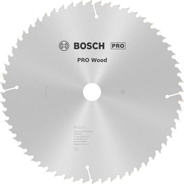 Пиляльний диск по дереву Bosch PRO Wood 305x2.5/1.8x30 мм, 60 ATB (2608640441)