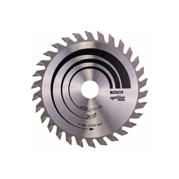 Диск пильный по дереву Bosch 130x20/16x30T Optiline Wood (2608640583)