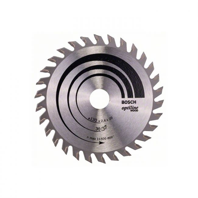 Диск пильный по дереву Bosch 130x20/16x30T Optiline Wood (2608640583)