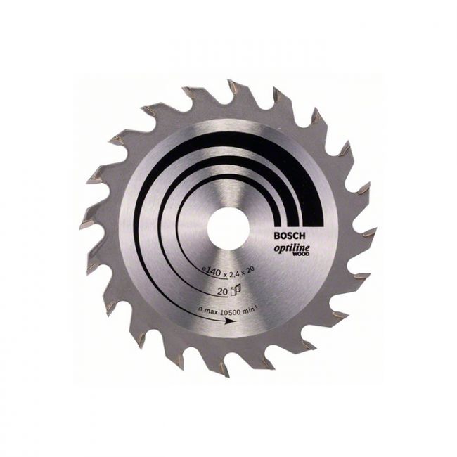 Диск пильный по дереву Bosch 140x20/12.7x20T Optiline Wood (2608640586)
