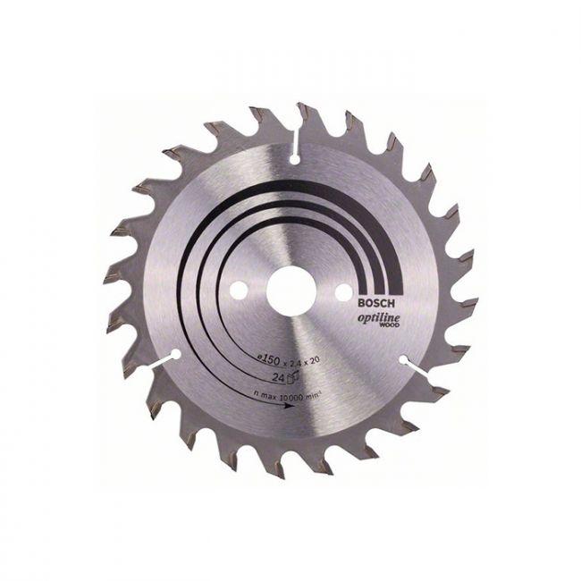 Диск пильный по дереву Bosch 150x20/16x24T Optiline Wood (2608640592)