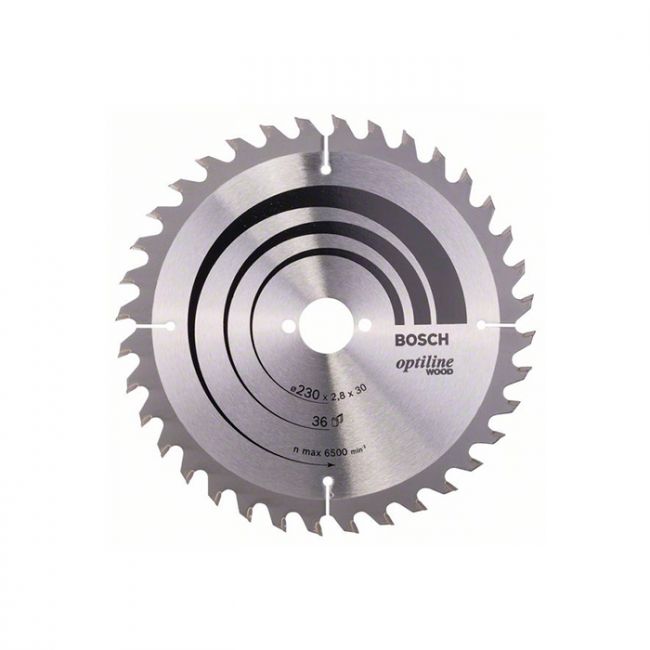 Диск пильный по дереву Bosch 230x30x36T Optiline Wood (2608640628)