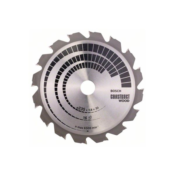 Диск пильный по дереву с гвоздями Bosch 235x30/25x16T Construct Wood (2608640636)