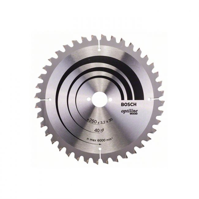 Диск пильный по дереву Bosch 250x30x40T Optiline Wood (2608640643)