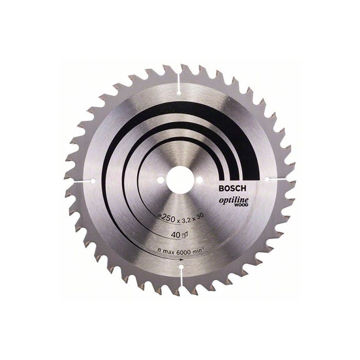 Диск пильный по дереву Bosch 250x30x40T Optiline Wood (2608640670)