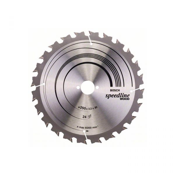Диск пильный Bosch 250x30x24T SPEEDLINE (2608640680)
