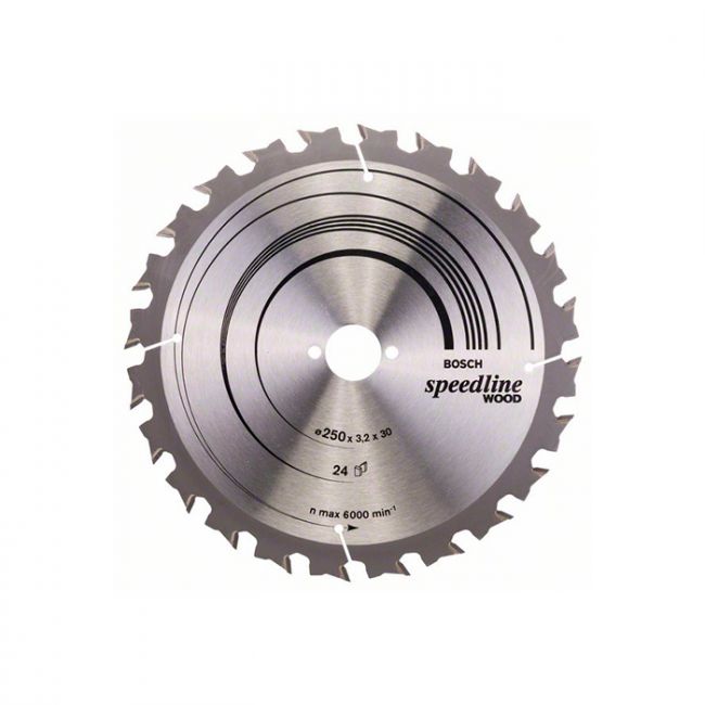 Диск пильный Bosch 250x30x24T SPEEDLINE (2608640680)