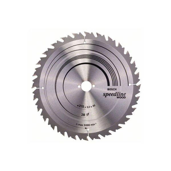 Диск пильный по дереву Bosch 315x30x28T Speedline Wood (2608640682)