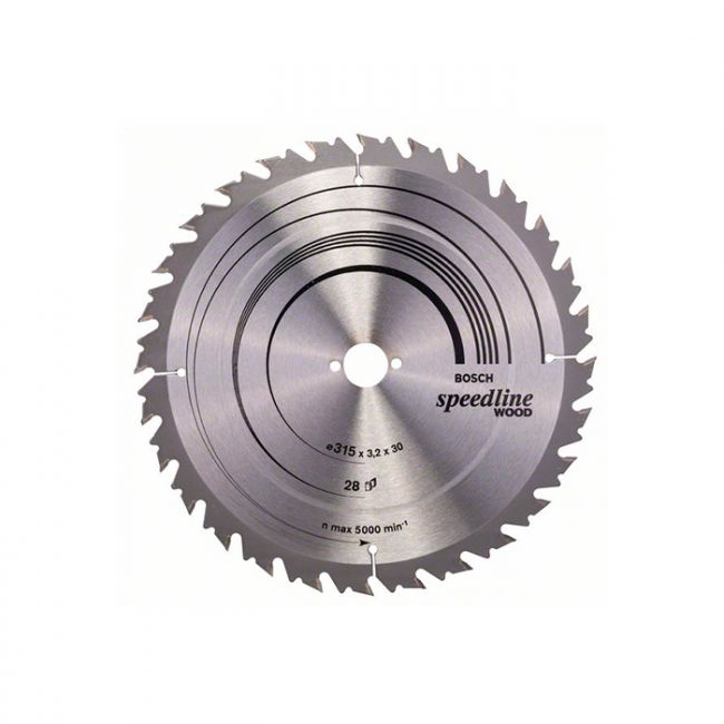 Диск пильный по дереву Bosch 315x30x28T Speedline Wood (2608640682)