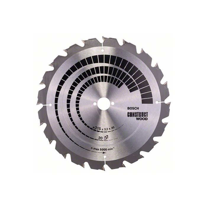 Диск пильный по дереву с гвоздями Bosch 315x30x20T Construct Wood (2608640691)