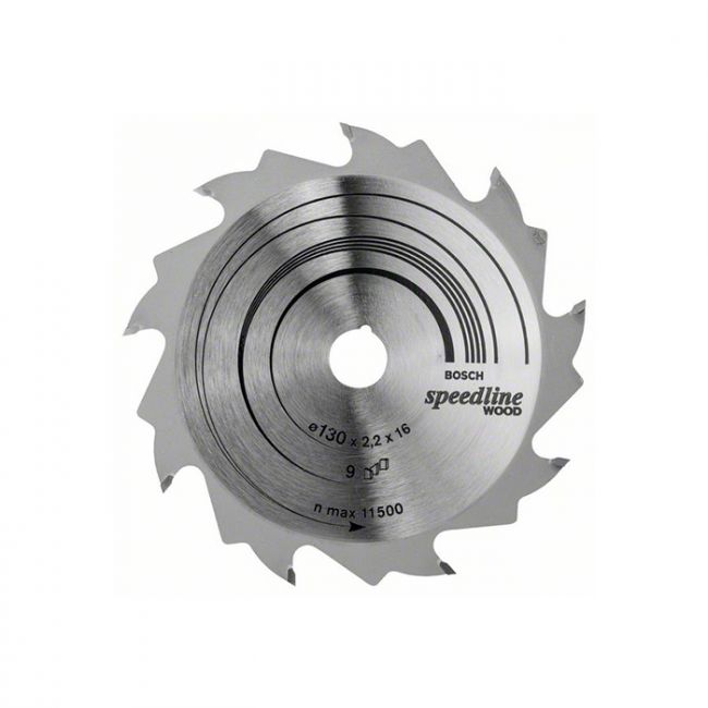 Диск пильный по дереву Bosch 130x16x9T Speedline Wood (2608640774)