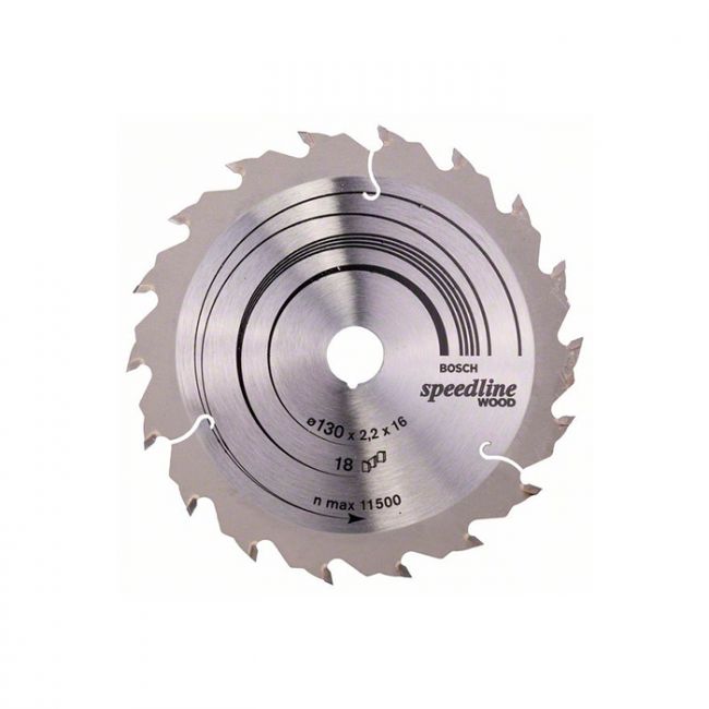 Диск пильный по дереву Bosch 130x16x18T Speedline Wood (2608640775)