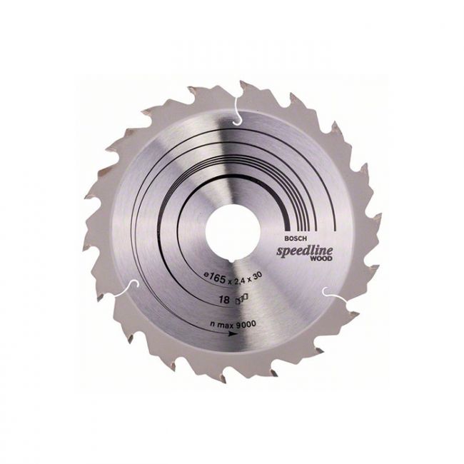Диск пильный по дереву Bosch 165x30x18T Speedline Wood (2608640789)