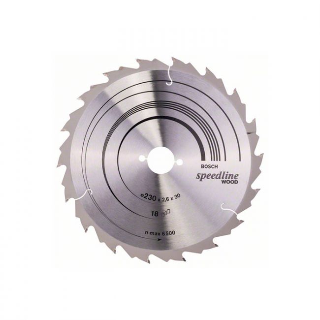 Диск пильный по дереву Bosch 230x30x18T Speedline Wood (2608640804)