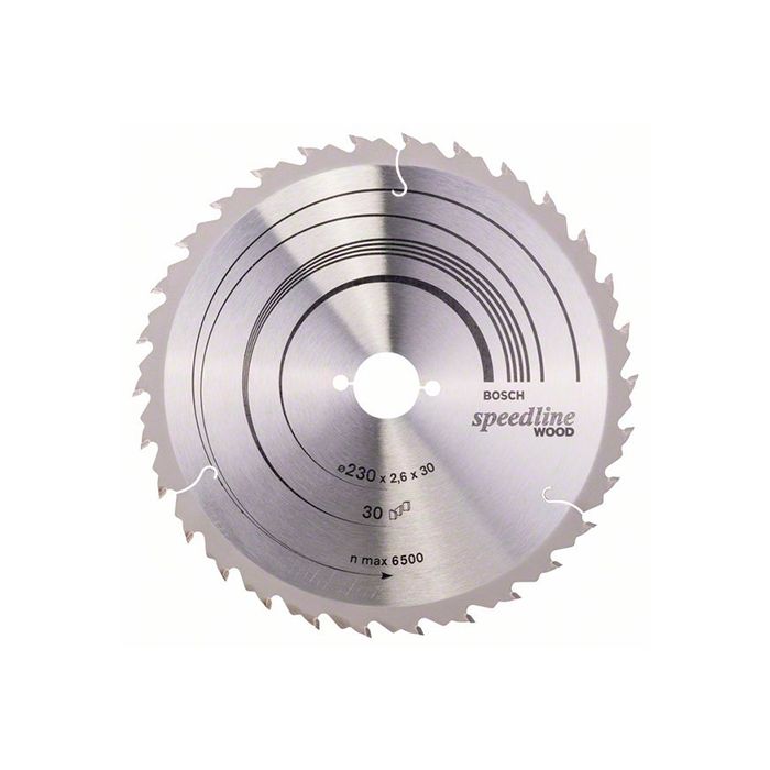 Диск пильный по дереву Bosch 230x30x30T Speedline Wood (2608640805)