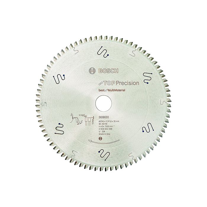 Диск пильный Bosch 254x30x80T Top Precision Best for Multimaterial (2608642098)
