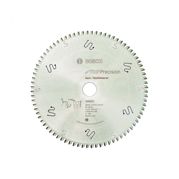 Диск пильный Bosch 254x30x80T Top Precision Best for Multimaterial (2608642098)