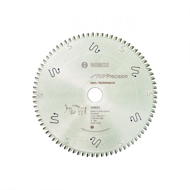 Диск пильный Bosch 254x30x80T Top Precision Best for Multimaterial (2608642098)