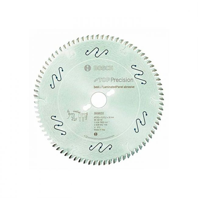 Диск пильный по ламинату Bosch 250x30x80T Top Precision Best for Laminated Panel Abrasive (2608642109)