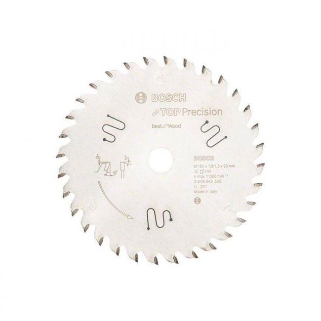 Диск пильный по дереву Bosch 165x20x32T Top Precision Best for Wood (2608642386)