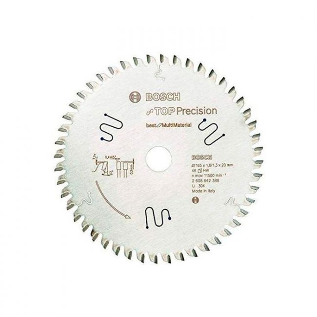 Диск пильный Bosch 165x20x48T Top Precision Best for Multimaterial (2608642388)