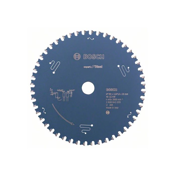 Диск пильный по металлу Bosch 184x20x48T Expert for Steel (2608643055)