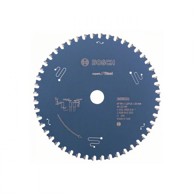 Диск пильный по металлу Bosch 184x20x48T Expert for Steel (2608643055)