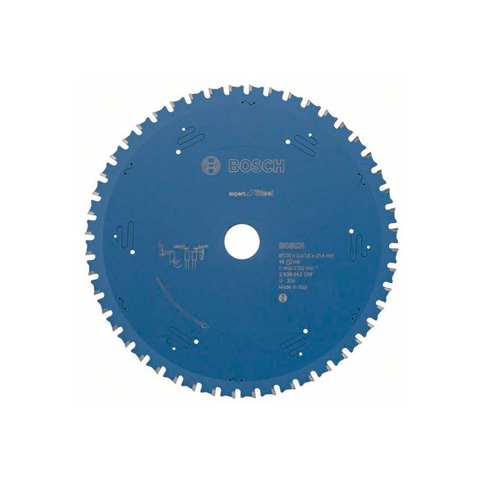 Диск пильный по металлу Bosch 230x25.4x48T Expert for Steel (2608643058)