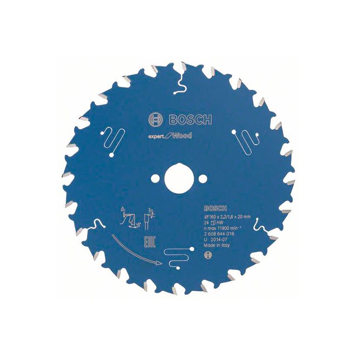 Диск пильный по дереву Bosch 160x20x24T Expert for Wood (2608644016)