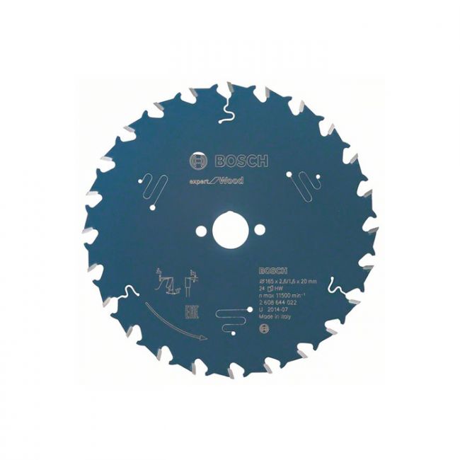 Диск пильный по дереву Bosch 165x20x24T Expert for Wood (2608644022)