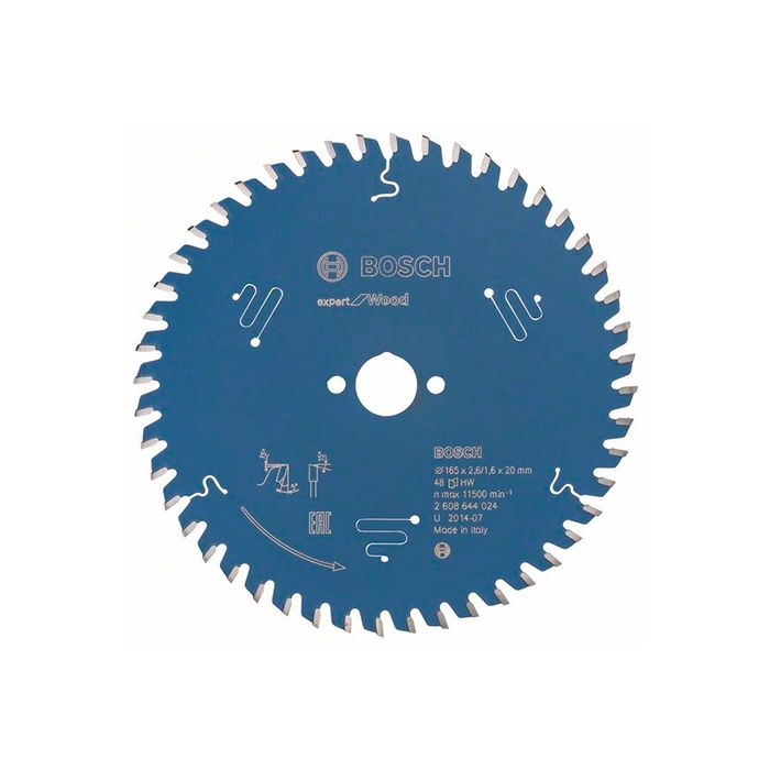 Диск пильный по дереву Bosch 165x20x48T Expert for Wood (2608644024)