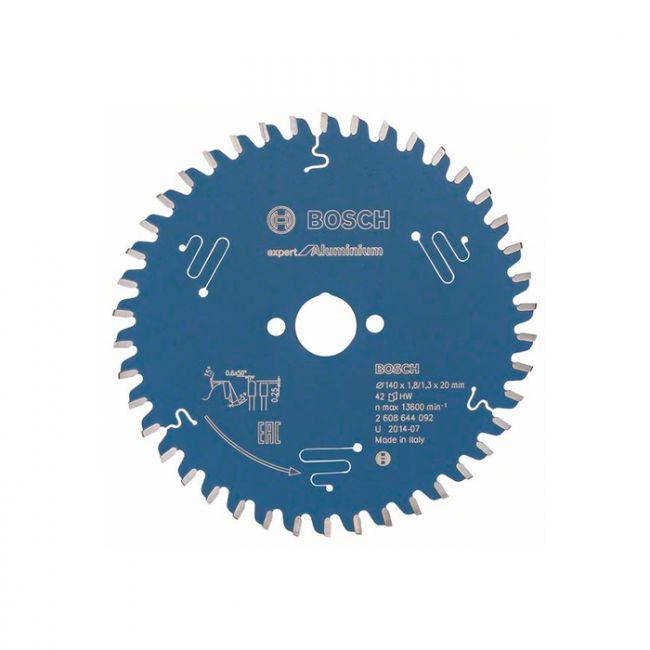 Диск пильный по алюминию Bosch 140x20x42T Expert for Aluminium (2608644092)