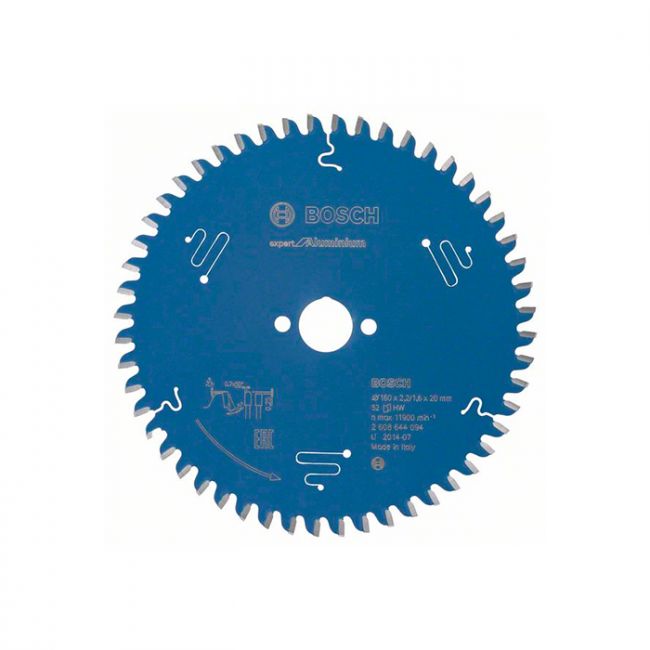 Диск пильный по алюминию Bosch 160x20x52T Expert for Aluminium (2608644094)