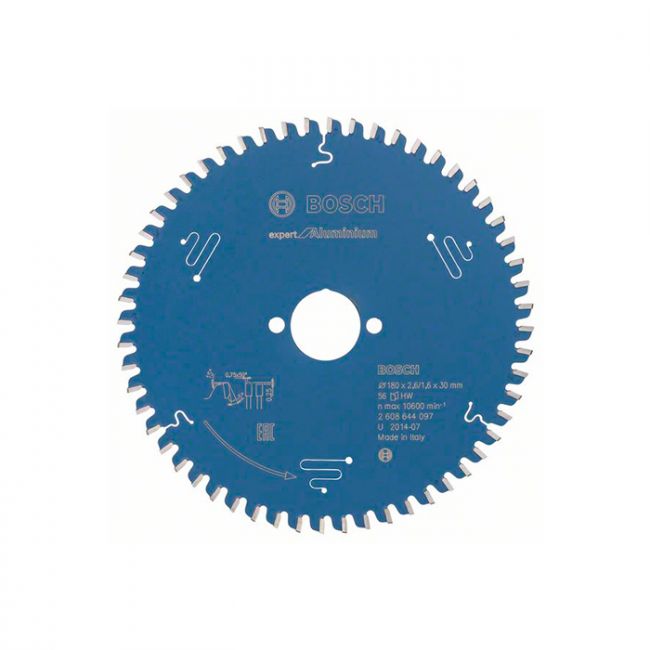 Диск пильный по алюминию Bosch 180x30x56T Expert for Aluminium (2608644097)