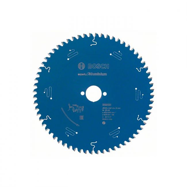 Диск пильный по алюминию Bosch 230x30x64T Expert for Aluminium (2608644106)