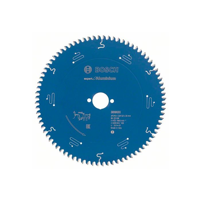 Диск пильный по алюминию Bosch 240x30x80T Expert for Aluminium (2608644108)