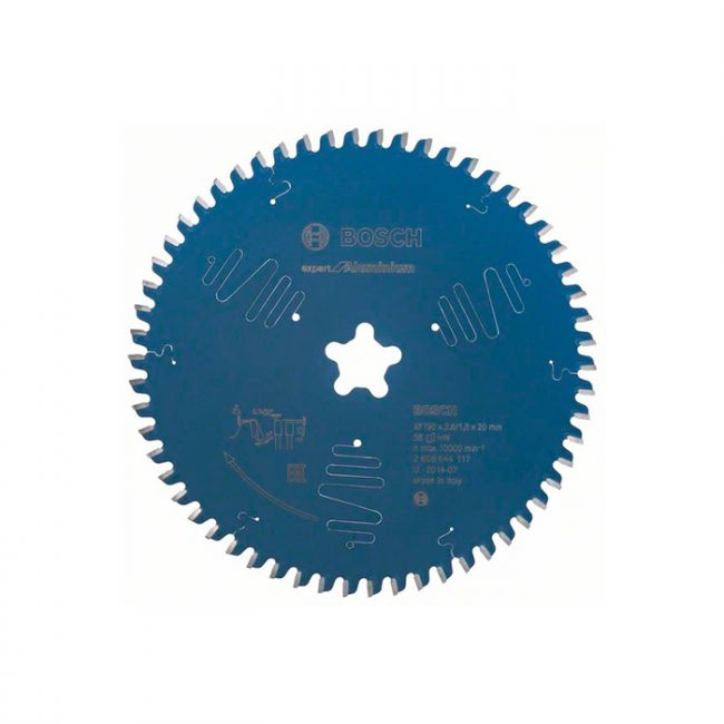 Диск пильный по алюминию Bosch 190x58T Expert for Aluminium (2608644117)