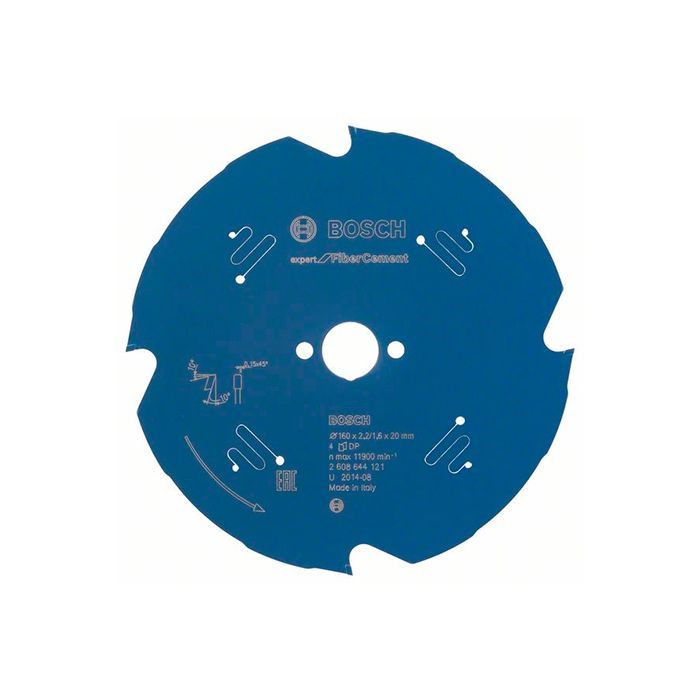 Диск пильный по гипсокартону Bosch Expert for FiberCement 160x20 мм-4T (2608644121)
